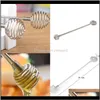 Flatware Kitchen, Dining Bar Home & Garden20Dot5Cm Stirring Rod 304 Stainless Steel Solid Handle Screw Prevent Rusting Honey Spoons Elastic E