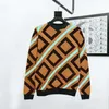 Luxe Heren Sweaters Gradiënt Jacquard Letters Parijs Mode Topkwaliteit T-shirt Street Lange Mouwen 21SS Designer Sweater