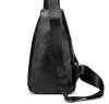 PU Leather men's Cross bags head one-shoulder casual slanted bag personality trend Women small handbag