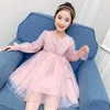 Kids Party Dress for Girl Children Sequined Dresses Girls Long Sleeve Toddlers Casual Dresses Children Spring Autumn Costumes Q0716