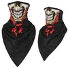 Unisex Halloween Cosplay skeleton Magic Scarves Bicycle Ski Skull Half Face Mask Ghost Scarf Bandana Neck Warmer Party headband Tactical balaclava Cap