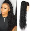 Synthetic Clip In Pony Tail Fake Hair Extension Ponytail Long Straight Wrap Around For Black Women Fashionable By Fashion Icon