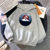 Japonya Fuji Dağ Baskı Adam Hoodie Rahat Harajuku Gevşek Kapşonlu Kazak Unisex Karikatür Moda Hoody Üst Anime Punk Hoodies H1227