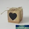 Gift Wrap 10pcs/lot Paper Love Heart Candy Boxes Kraft Box Baby Shower Supplies Goodie Bags Packaging Wedding Birthday Party Favors1 Factory price expert design