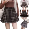 Autumn Winter Korean Skirt Shorts Women High Waist Sexy Short Mini Skirt School Pleated Gothic A Line Skirts Female 211119