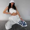 Frühling Sommer Hosen Weibliche Studenten Koreanische Harajuku Lose Beiläufige Plus Mode Streetwear Frauen Goth Jogginghose Hosen 210925