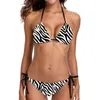 Women's Swimwear Women's Swimming Suit For Women Swimsuits Micro Bikini Set Zebra Pattern Print Ladies Bathing Suits Brazilian Thong