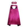 2021 Kids Superhero Capes with Mask 100 pcs/set 2-layer 70*70cm Satin Children Cosplay Costumes Halloween Party Favors