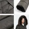 Astrid Kış Varış Aşağı Ceket Kadın Bir Kürk Yaka Gevşek Giyim Giyim Kaliteli Kış Coat FR-2160 210923