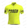 Vintage Cycling Jersey Men Santa Cruz Summer Bike Clothing Wear Shirt Topps Cozy Gel Pad Mountain Road Custom H1020299o