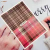 ملصقات ملصقات 1 ورقة Houndstooth Plaid برسل ثلاثي الأبعاد الأظافر النقل للحبوب إنجلترا تصاميم الملحقات للزخارف Prud22