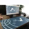 Gamer Abstract Art fish 80x30cm XXL Large Gaming Computer Keyboard Mat Beast Mousepad PC Desk Pad