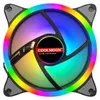 Coolmoon 12 cm Soğutma Fanı RGB Masaüstü Şasi Kılıf Sessiz Gökkuşağı Soğutucu Radyatör PC Bilgisayar Su Aksesuarları