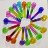 Wholesale Glass Oil Burner Pipe cheap 4inch Rainbow Pyrex Colorful quality Great Tube tubes Nail tips smoking pipe