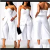 Giyim Giyim Damla Teslimat 2021 Kadın Tulum Moda Bayanlar Kulübü Giymek Straplez Tulum Bodycon Parti Tulum Romper Şık Kadınlar