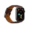 Pour Apple Bracelet de montre en cuir véritable Bracelets intelligents 44 mm 40 mm 42 mm 38 mm Motif Crocodile Bracelet de montre en peau de vache 5 4 3 21