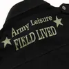 Airborne homens camiseta estilo militar exército lazer com epaulets manga curta tatical camiseta uniforme t-shirt masculino moda 210518