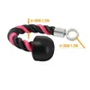 Single Head Grip Bands Touw trek de kabelbevestiging triceps spanning zwart/roze 15,5 inch weerstandsbanden