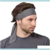 Резиновые группы ювелирные ювелирные ювелирные ювелирные изделия Spandex Hair Tie Men Band Women Sports Back joga йога лента влага