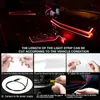 Nuevo 1 traje 4/5/6 en 1 aplicación de coche Bluetooth Control tira de luces Led flexibles DIY reajuste Auto decoración de ambiente Interior RGB 5050 12V