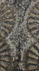 Modisches schickes silbernes Pailletten-Rüschen-Design mit V-Ausschnitt, rückenfrei, Promi-Party, Club, langes Maxikleid 210525