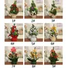 Symulacja Mini Choinka Festiwal Xmas Party Decoration Sztuczne Drzewa Z Bowknot Home Shop Decor On Decors Rekwizyty BH4970 WDL