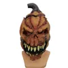 Halloween Decorations Emulsion Face Mask Funny Toy Horror Headgear Bar Pumpkin Finger Props Super Soft Adult Party Masks Creepy Decoration XD24820