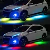 Niscarada RGB Multicolor Flexibele Flowing Auto LED-licht onderhands Underbody Waterdichte Automobiel Chassi Neon Atmosfeer Binnenlandsexternal L