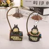 Hayao Miyazaki Animation Totoro Figures Модель Игрушка Светодиодная Ночная Светлая Аниме Звезда Смола Украшение Дома Декор Детский Подарок 211105