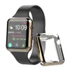 Titta på Cover Case Apple Watches Series 7 6 5 4 3 2 1 Band 42mm 38mm 40mm 44mm Slim TPU Cases Mirror Protector för IWATCH