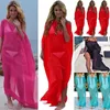 Kvinnor genomskinliga bikini täcker badkläder ren strand maxi wrap kjol sarong pareo o nackklänning kvinnor