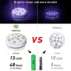 Submersible Night Light 16 Colors Underwater Pool Lights 11 Led Battery Operated Remote Control Outdoor IP68 Waterproof Vase Bowl Garden Party Decoration Lamp