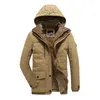 Casual Jacket Fashion Mens Winter Parkas Male Fur Tjocka Parka Uppvärmda Jackor Bomull Varmlackar Långärmade Män