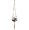 Plant Hangers Macrame Rope Pots Holder Rope Wall Hanging Planter Hanging Basket Plant Holders Indoor Flowerpot Basket Lifting GYL07