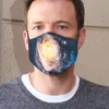 2021 Ny Vuxen Mask Starry Sky PM2.5 Bomull Anti-Dust 3D Utskrift Sommar Solskyddsmasker kan tvättas