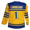 24S 374040VINTAGE 1 Lindbergh Sweden Tre Kronor Hockey Jersey Peter Foppa Forsberg 40 Zetterberg 35 Lundqvist Nazwa i numer