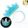 Party Favor Birthday Birthday Party Decoration Kapelusze Boże Narodzenie Świecące Kapelusz Kapelusz Dziecko Jednoletnie Dostawy Data urodzenia Kapelusz T2I52938