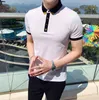 2021 hohe Qualität Polo-Shirt Männer Sommer Slim Fit Polos Para Hombre Kurzarm Atmungs Casual T-shirts tees Größe m-3XL