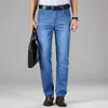 Frühling und Sommer Herren Hellblaue dünne Jeans Business Fashion Casual Stretch Straight Denim Hosen Männliche Markenhose 210622