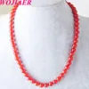 Wojiaer Natural Stone Jasper Tigers Agates Agates 8 мм круглые бусинки ожерелья для женской женской энергии непала подарки BF302