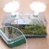 Planters Pots 12 Gat Plant Seed Growth Nursery Box Cultuur Tuin Lade Plastic Mini Greenhouse Bloem Planten