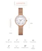 Sinobiファッション高級女性腕時計不規則なローズゴールドステンレススチールベルトレディースウォッチクォーツ腕時計レモートMujer Q0524