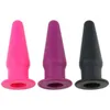 NXY Anal Toys Sex Silicone Butt 플러그 플러그 Unisex Stopper 3 다른 색상 성인 남성 여성용 트레이너 커플 SM 1207