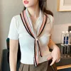 Bow Ties Women Fashion Knot Shoulder False Collar Floral Printed Scarf Shawl Female Neckwear Shirt Detachable Collars Accessories Donn22