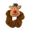 Cadeaux de Noël Party Favor Flanelle Père Noël Elk Noël Bonhomme De Neige Coiffure Anneau De Cheveux Accessoires Ornements XD24746