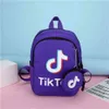 Tik Tok Designer Backpack Girls Boys Kids Fashion School Bag Letters Printed Students Backpacksキャンバスショルダーバッグクロスボディバッグ1346515