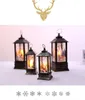 Large Christmas Lantern LED Luminous Hand Light Xmas Tree Pendent Santa Claus Elk Pattern Home Party Personalized Ornaments