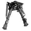 Inch 6-9 Tactical Harris Bipod Adjustable Height Swivel Style with Podloc (m-lok Mount Adapter Included)