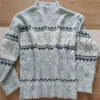 Christmas Turtleneck Snowflake Knit Loose Women Sweater Winter Fashion Warm Pullover Sweaters Casual Lady Chic All-match Jumper 211215