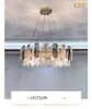 Современные люстры столовая роскошные светодиодные подвесные светильники Luster K9 хрустальный кабель висит лампа блестящий золото овальный металл суспендирует люминарии